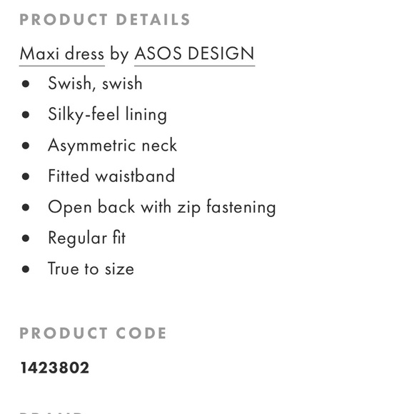 ASOS black gown dress - Picture 4 of 6